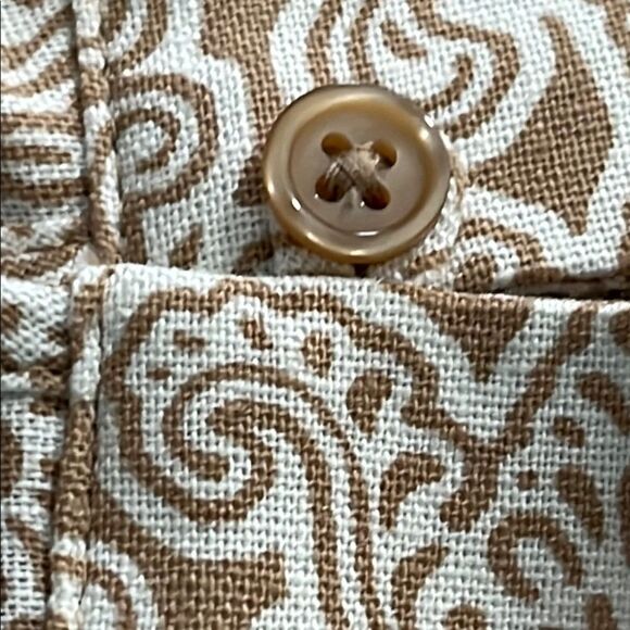 Jones New York Beige and White Paisley Linen Blend NWOT - Picture 10 of 10